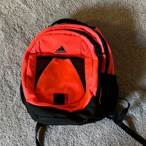 Bright pink adidas backpack